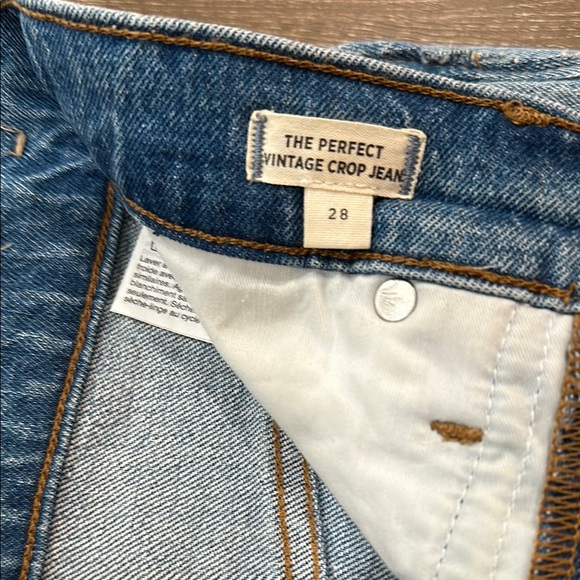 Madewell Perfect Vintage Crop Jean Size 28. Only worn once. - Picture 3 of 6